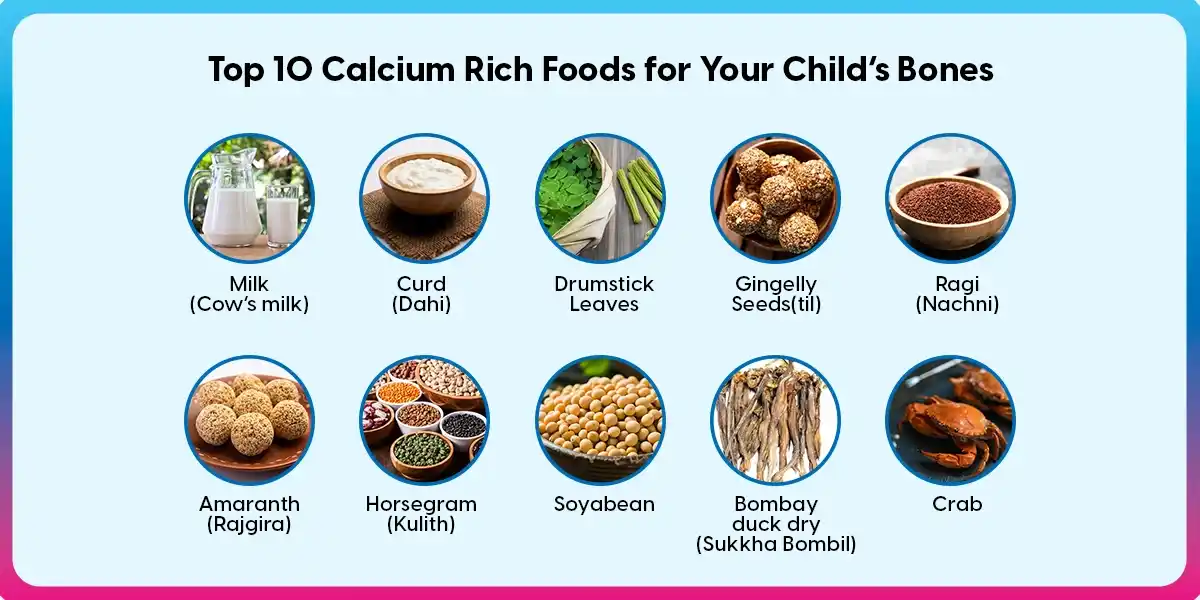 Top 10 Calcium Rich Foods for Your Child’s Bones calcium rich foods