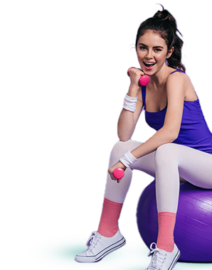 A women doing dumbbell workout for fitness A women doing dumbbell workout for fitness