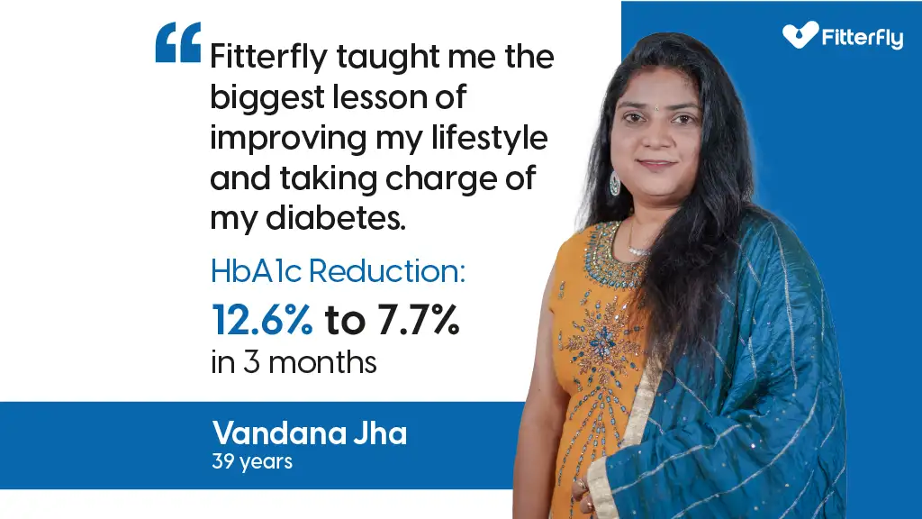 Diabetes Success Story: Vandana Jha Vandana Jha Diabetes Success Story