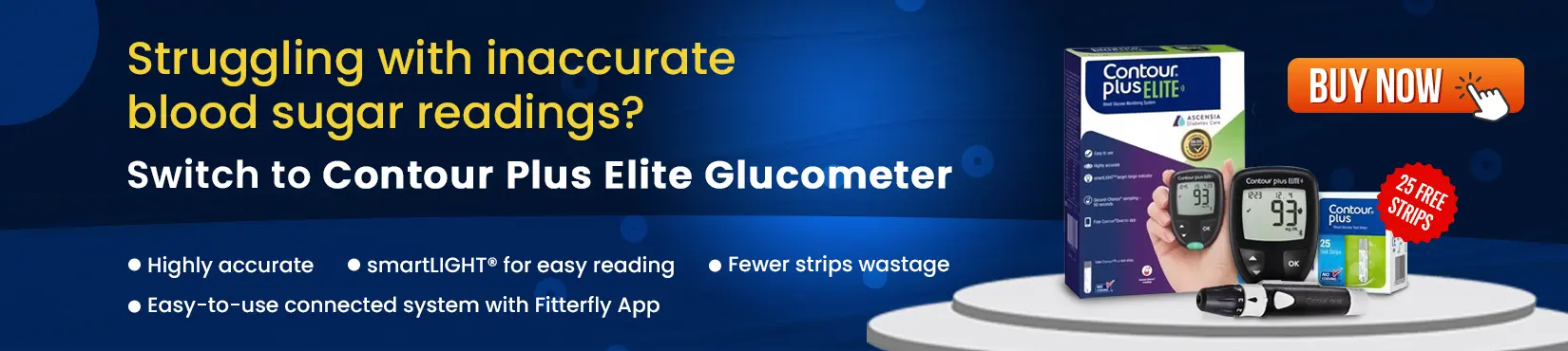 contour plus glucometer banner